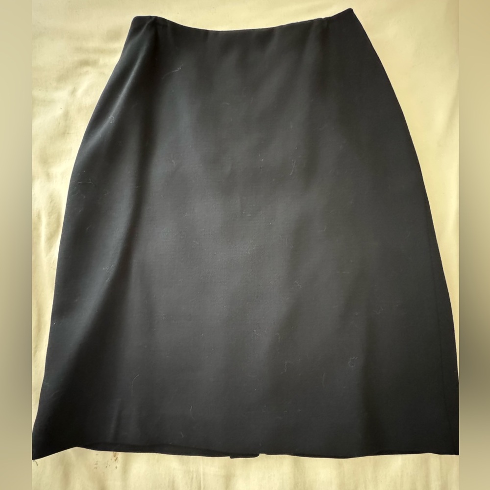 LINDA ALLARD Ellen Tracy Black Wool blend Women's Skirt Size 12